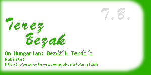 terez bezak business card